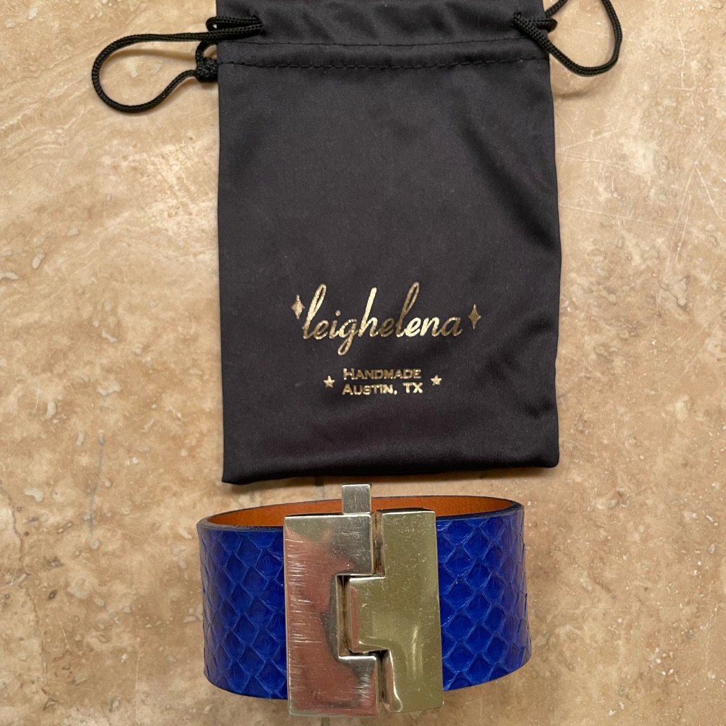 Leighelena Genuine Python Bracelet